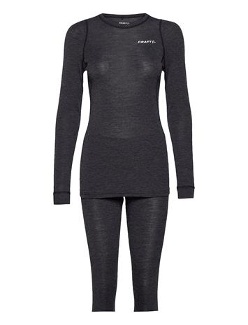 CRAFT - CORE Wool Merino Set - Aluskerrastot - female | Black | Koko: XL