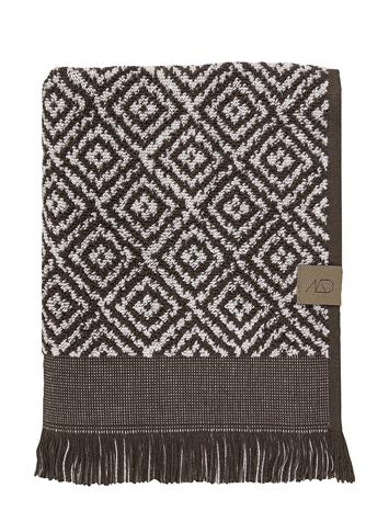 Mette Ditmer - MOROCCO towel - Chocolate / Off-white