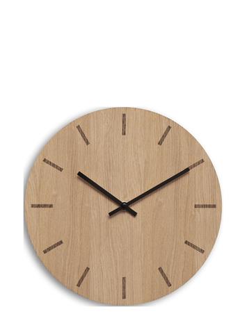 Hemverk - Light Oak Seinäkello 28 cm Vaalea tammi/Musta