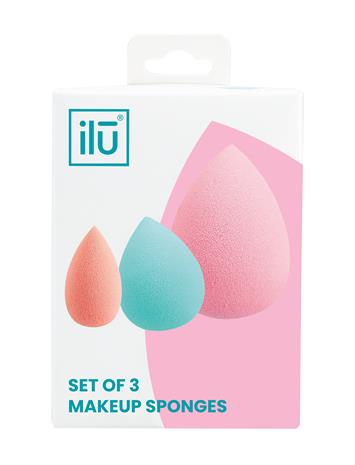 ilu Makeup Sponges Mini Medium Large 3 kpl