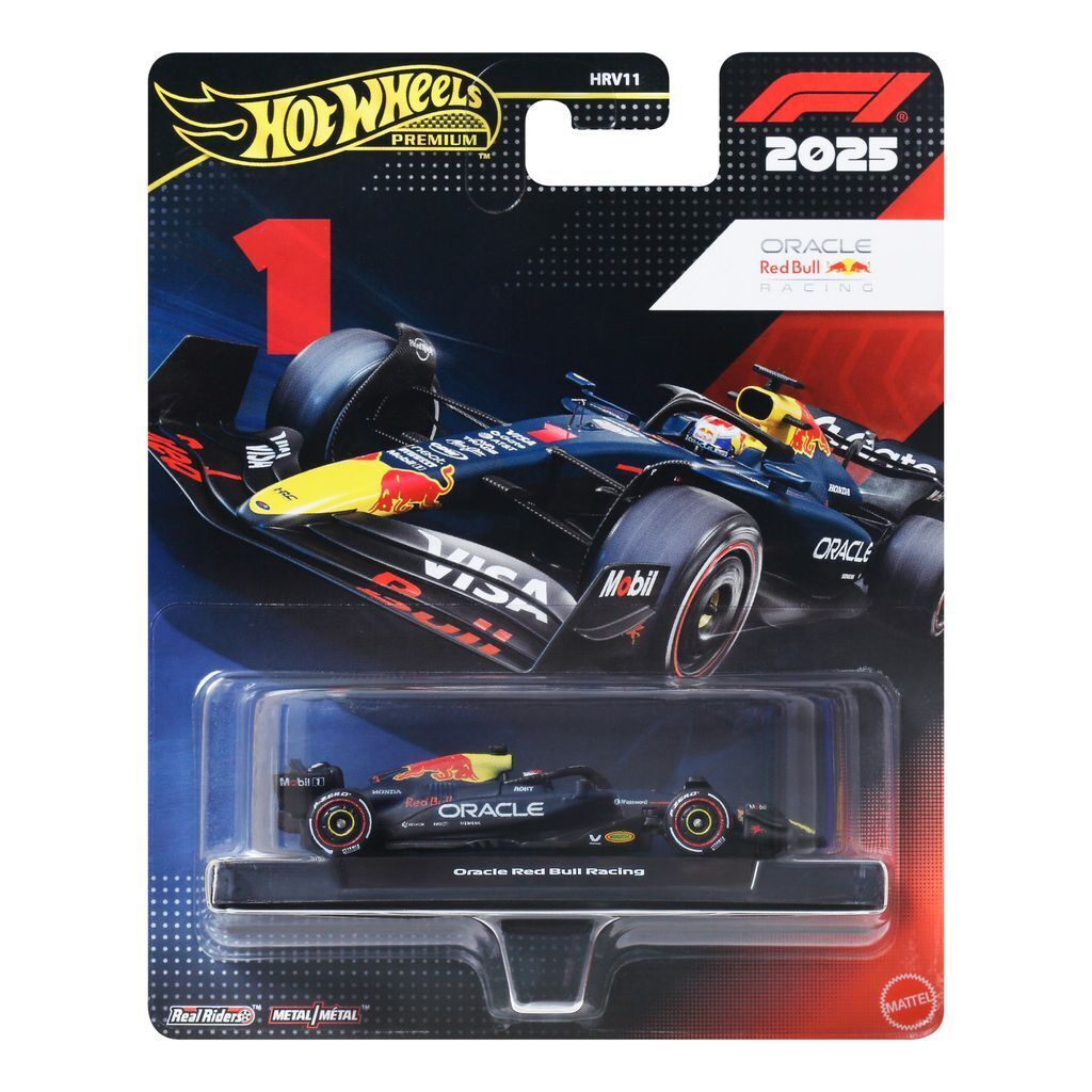 Hot Wheels Premium F1 Race, Max Verstappen Oracle Red Bull pikkuauto