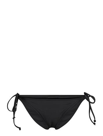 GANNI Recycled Core Solid String Bikini Briefs - Black - 34