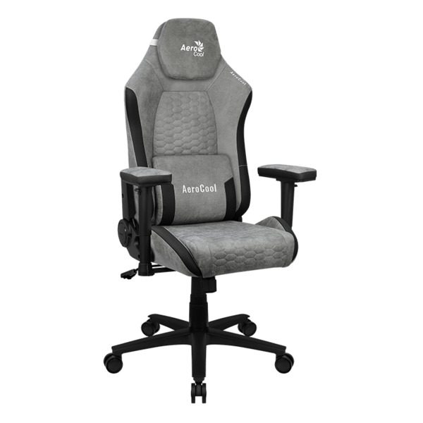 Aerocool Crown AeroSuede -pelituoli - Kiviharmaa