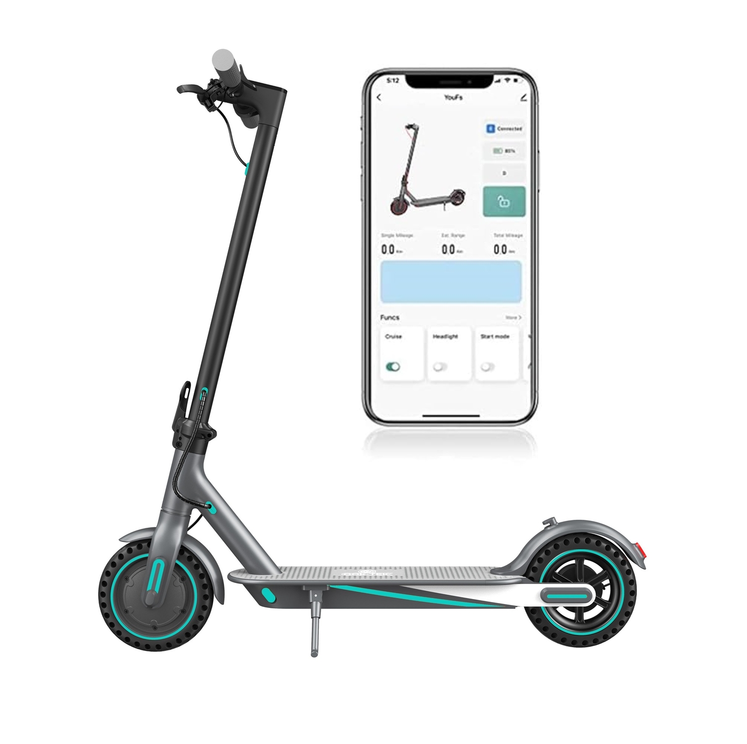 2026 - OOK-TEK V8 KickScooter Sähköpotkulauta - 30 km/h sähköpyörä Electric Scooter