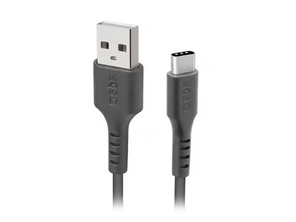 SBS TECABLEMICROC15K USB-A - USB-C Cable 1.5m - Black