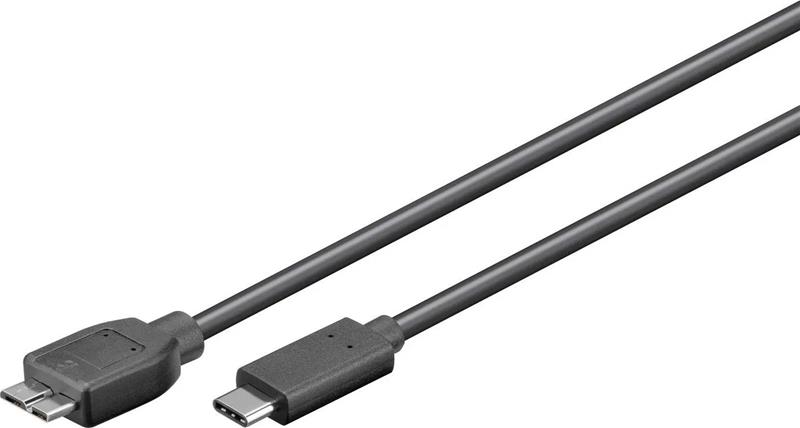 Microconnect USB3.1CAMIB3.06 USB cable USB 3.2 Gen 2 (3.1 Gen 2) 0.6 m USB C Micro-USB B Black