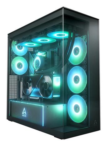 ARCTIC Xtender VG (Mirror Black) Premium E-ATX PC Case with Vertical GPU Mounting – kuva 4/4
