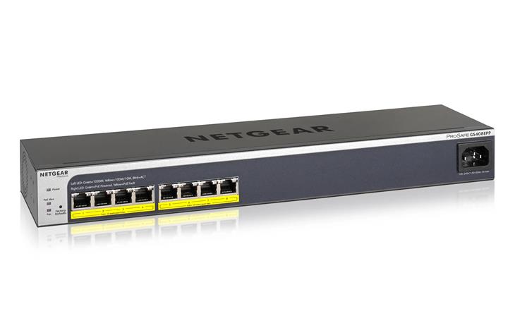 NETGEAR GS408EPP-100EUS, kytkin – kuva 2/2