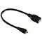 Hama USB 2.0 Adapter Cable USB cable 0.15 m USB A Micro-USB B 0.48 Gbit/s Black – kuva 2