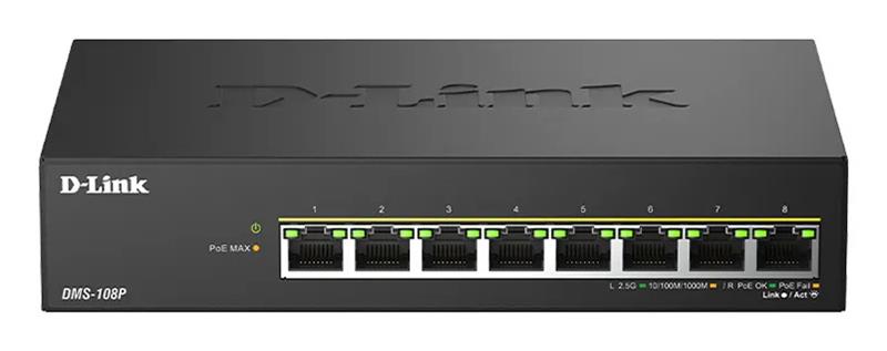 D-Link DMS-108P/E, kytkin