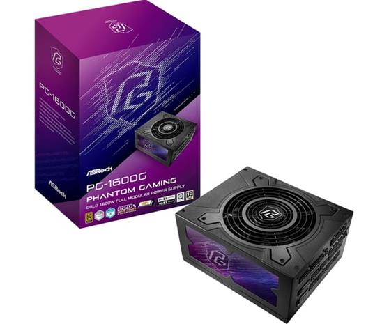 ASRock Phantom Gaming 1600W -virtalähde, 80 Plus Gold