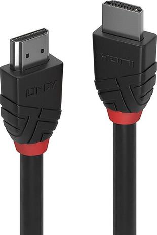 Lindy Black Line HDMI cable with Ethernet - 50 cm