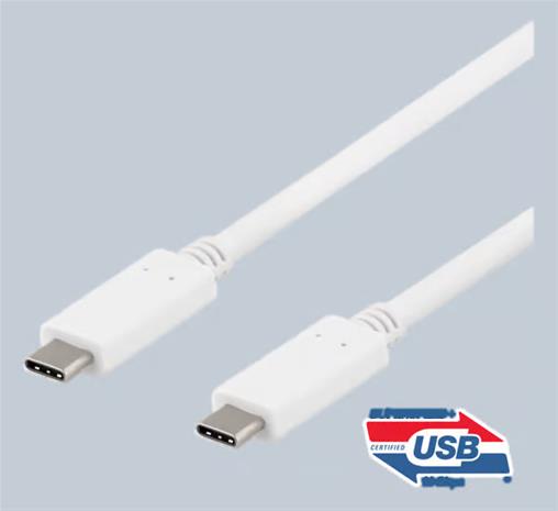 Deltaco USB-C Cable - USB-C to USB-C - 1 m