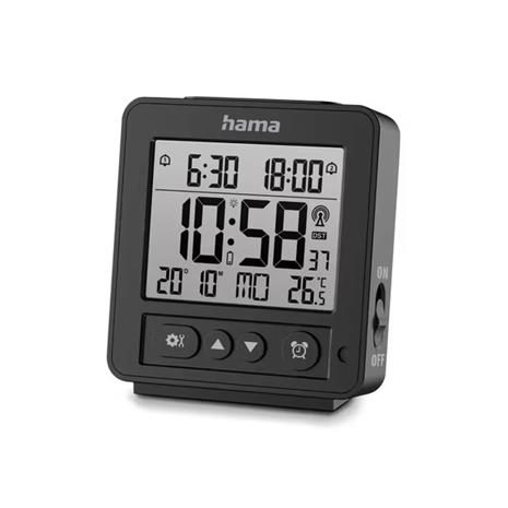Hama Rhodos Digital alarm clock Black – kuva 4/4