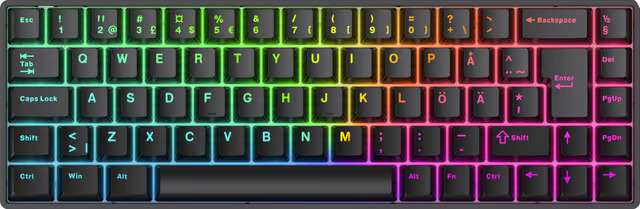 NOS C800 RGB, pelinäppäimistö