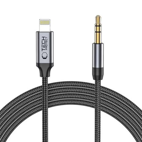 Tech-Protect UltraBoost Lightning audio cable / mini jack 3.5mm 1m - black