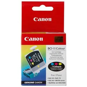 Canon BCI-11 -mustekasettipakkaus, syaani, magenta, keltainen