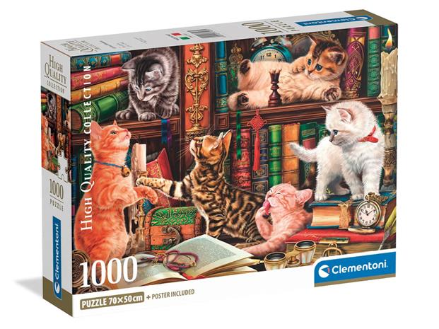Clementoni Puzzle 1000 Pcs CB Curious Whiskers