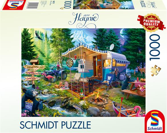 Palapeli Caravanning in the mountains 1000 palaa Schmidt