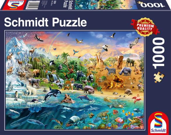 Adlibris Animal Kingdom Palapeli 1000 palaa Schmidt