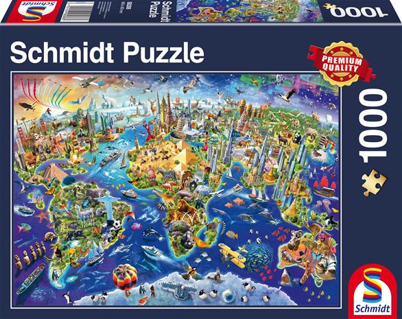 Discover the World Palapeli 1000 palaa Schmidt