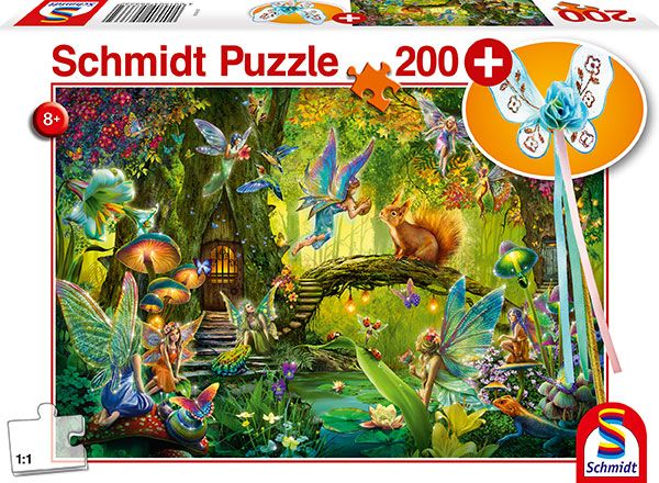 Adlibris Keijut Metsässä Palapeli & Sauva 200 palaa Schmidt