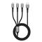 Tech-Protect UltraBoost DNA 3in1 USB-C / Micro-USB / Lightning Cable 120 cm - Grey – kuva 2