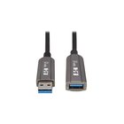 Tripp Lite Eaton Series USB-A 3.2 Gen 1 CL3-Rated Fiber Active Optical Cable (AOC) - Extension/Repeater A/A M/F Black 10 m