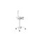 Multibrackets M Basic cart - for LCD display / keyboard / mouse / notebook - white silver - Max 7.5 kg - recommended for – kuva 1
