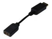 DIGITUS adapter - DisplayPort / HDMI - 15 cm