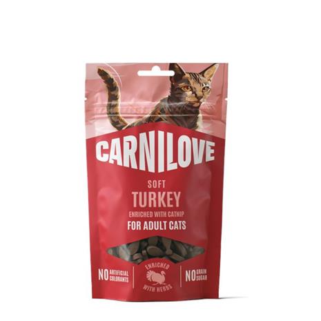 Carnilove Cat Soft Snack Turkey enriched with Catnip 50g