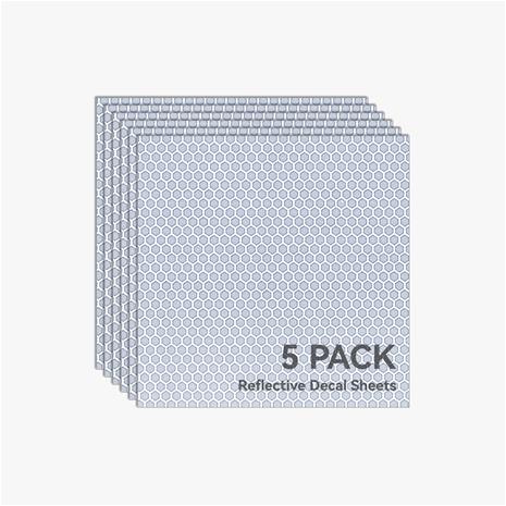 Bambu Lab Light Gray Reflective Decal Sheet