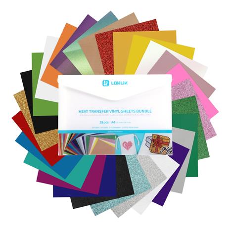Loklik Heat Transfer Vinyl Material Bundle