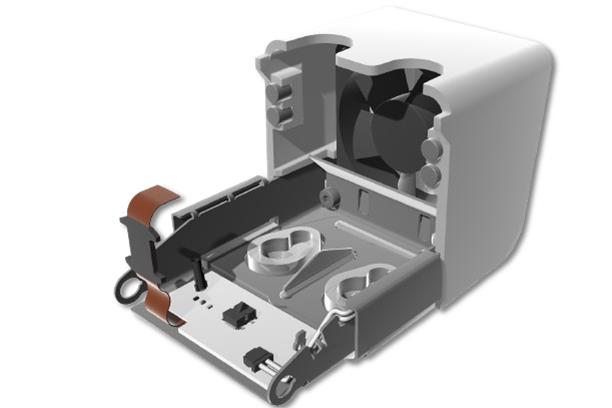 Ulitmaker Print Head Front Fan Bracket Assembly