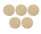 Algolaser Round Bamboo Coaster 5 Pcs – kuva 2