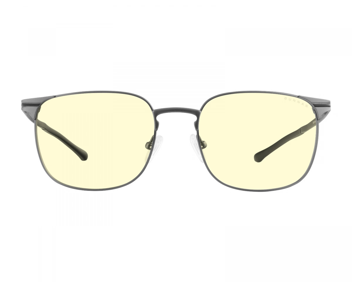 Gunnar Optiks Monterey - Mattamusta teräksinen - Amber