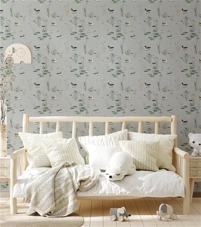 Magic pond Light Blue - 1029201-02 Tapetti