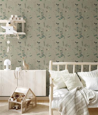 Magic pond Pine Tree Green - 1029201-05 Tapetti