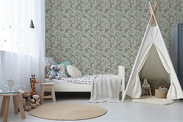 Spring magic Soft Green - 1031001-03 Tapetti