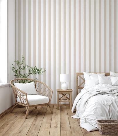 Striped Linen Beige - 1031601-02 Tapetti