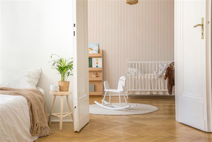 Striped Soft Pink - 1031701-03 Tapetti