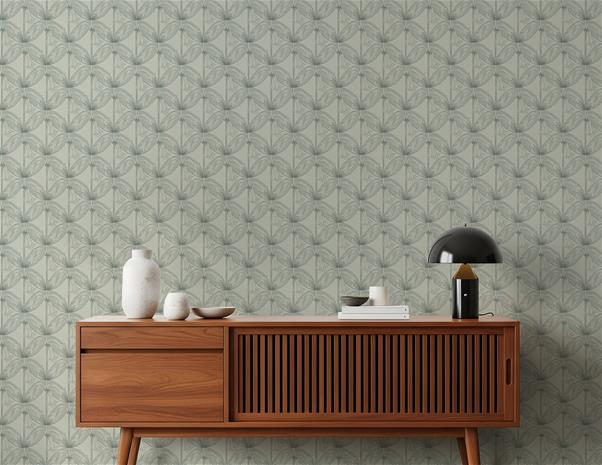 Lilies Green - 1034801-03 Tapetti – kuva 3/5