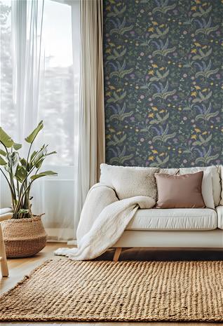 Summer meadow Blue - 1035401-02 Tapetti