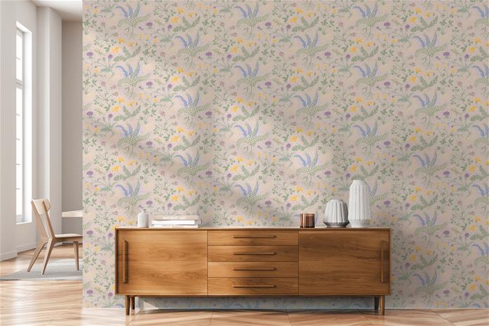 Summer meadow Pink - 1035401-03 Tapetti