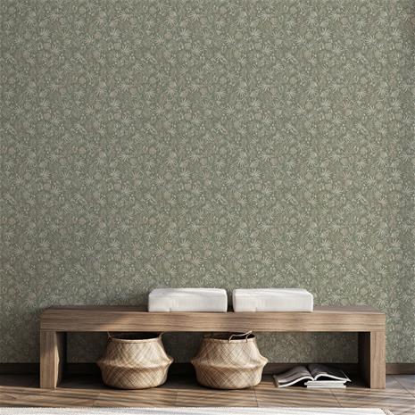 Isla Foliage Green - 1037501-02 Tapetti