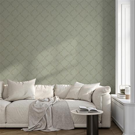 Olivia Trellis Green - 1037801-05 Tapetti
