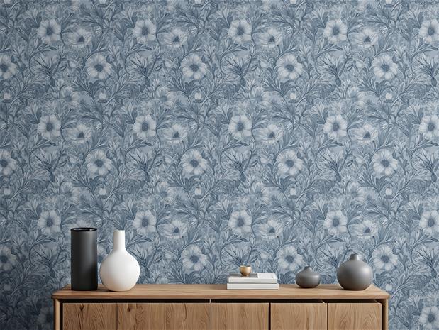 Marcelle Dark Blue - 1072401-05 Tapetti