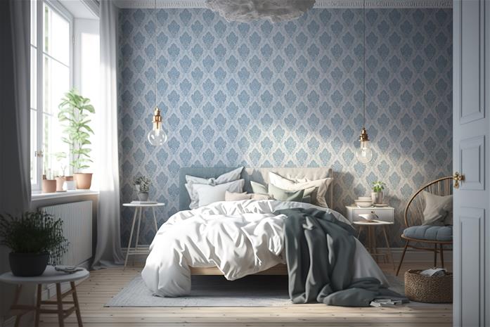 Lekeryd Blue - 1083501-03 Tapetti