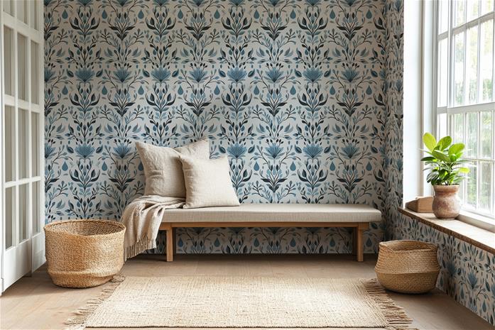 Rigmor Blue - 1042701-01 Tapetti