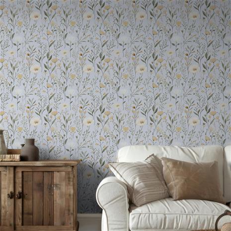 Sigrun Blue - 1059501-04 Tapetti